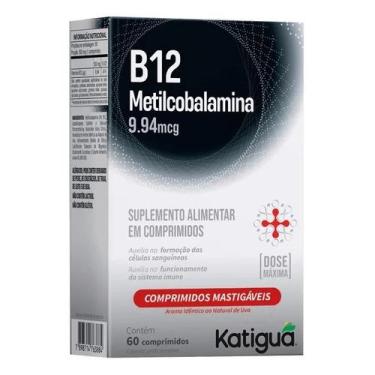 Imagem de Vitamina B12 Metilcobalamina 9,94Mcg Katiguá 60 comprimidos - KATIGUA