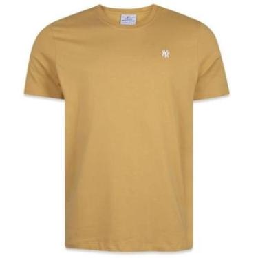 Imagem de Camiseta New Era New York Yankees Mini Logo Bordado Marrom-Masculino