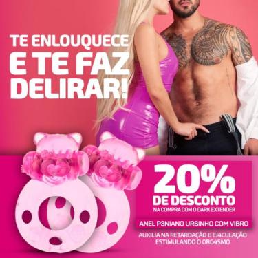Imagem de Anel peniano com vibro e estimulador de clítoris com texturas estimula