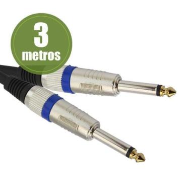 Imagem de Cabo P10 Mono Metal 3 Metros - 5153 - Chip Sce