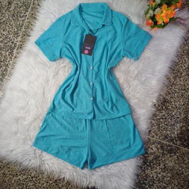 Imagem de Pijama feminino modelo americano com botões short - Malu pijamas (Loja
