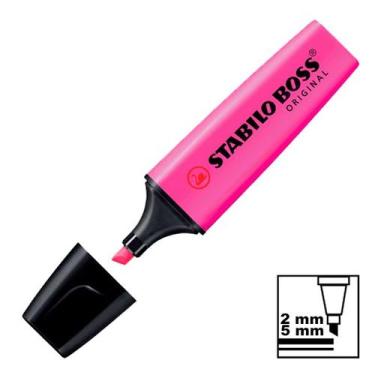 Imagem de Marca Texto Rosa Escuro Neon 70-58 Stabilo Boss Original