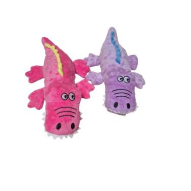 Imagem de Brinquedo para cães Mordedor de Pelúcia jacaré 37cm - China, Lilas