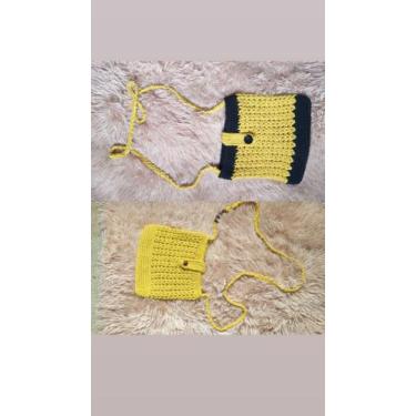 Imagem de Kit bolsa de croche em malha - Patrícia croche 
