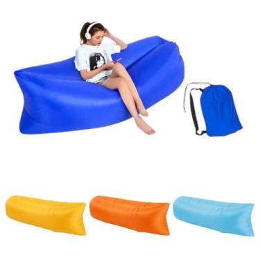 Imagem de Espreguiçadeira Inflável Assento De Relaxamento - Kingleen, Azul escur