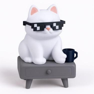 Imagem de Decoração Gato Descolado 3D para Quem Ama Gatos! - LAURA MULTIVERSO ST