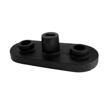 Imagem de Guia Tijolinho de Peso Jaú 0.130RT.A para Máquina de Musculação Furo Retangular Preto Anilhas Fitness