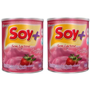 Imagem de Suprasoy Soy + Morango Sem Lactose 2x300g - Supra Soy