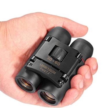 Imagem de Binóculos 30x60 Mini telescópio compacto dobrável à prova d'água com zoom para crianças, adultos, ao ar livre, viagens, observação de pássaros, observação de pássaros, caminhadas, passeios turísticos