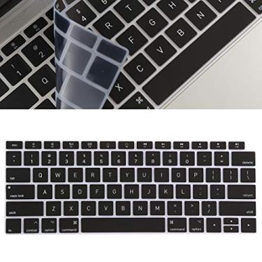Imagem de LIYONG Capa para celular protetor de teclado película de gel de sílica para MacBook Air 13 (A1932) Capas (cor: preta)