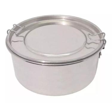 Imagem de MARMITA REDONDA No 14 EM ALUMÍNIO C/ TRAVA AURI BRANCO