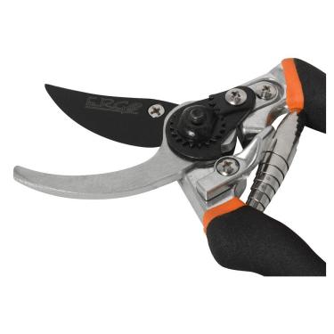 Imagem de Kit Tesoura Poda Bypass 2 Peças, Preto/Laranja