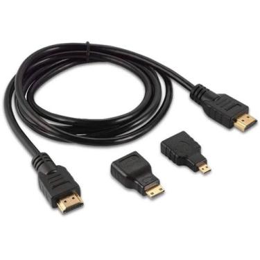 Imagem de Cabo Hdmi 3 Em 1 Hdmi Micro 1.5M 1080P E Mini Multifuncional - M Impor