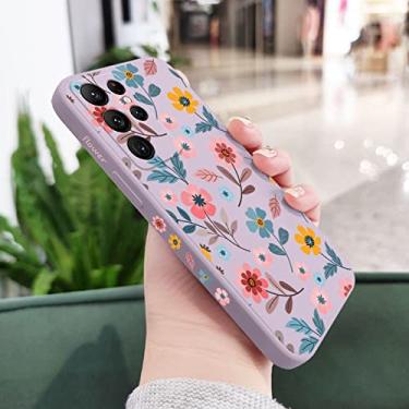Imagem de Brilliant Flowers Phone Case para Samsung Galaxy S22 S21 S20 Ultra Plus FE S10 S9 S10E Note 20 Ultra 10 9 Plus Cover, Light Purple 1, para Galaxy S22 Plus