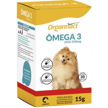 Imagem de Suplemento Vitamínico Organnact Omega 3 Dog 500 - 15 g