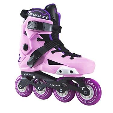 Imagem de Patins Traxart Revolt Lilás Freestyle 80mm/85A Abec 9 Roller (40-41#9, Lilás)