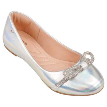 Imagem de SAPATILHA INFANTIL PAMPILI SUPER FOFURA PRATA 295333 Cor:Prata;Tamanho:28