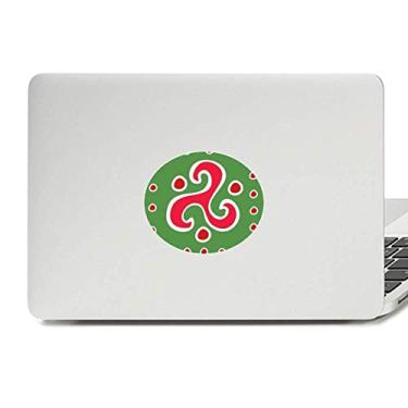 Imagem de Adesivo de notebook com emblema em vinil de civilização antiga Totems do México em espiral