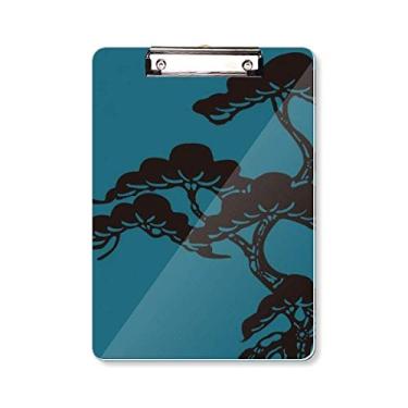 Imagem de Pintura Cultura Japonesa Azul Prancheta Pasta Bloco de Escrita Placa de Apoio A4