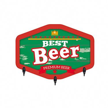 Imagem de Porta-Chaves 20X28cm Best Beer Kapos Multicor
