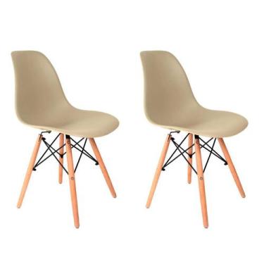 Imagem de Conjunto Com 2 Cadeiras De Jantar Eames Quilmes Fendi - Mobly