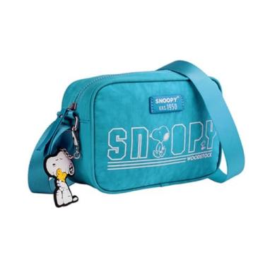 Imagem de Bolsa Transversal SNOOPY Colors em Nylon SP2378VD Verde