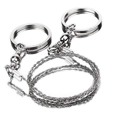 Imagem de Serra de arame de aço inoxidável de bolso Serra de arame de emergência CamSurvival Ferramenta de sobrevivência Serra angular portátil para vacas usam serras de arame sem chifre madeira serrada ao ar livre