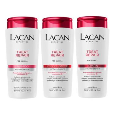 Imagem de Kit Lacan Treat Repair Shampoo Condicionador Leave-in 300ml