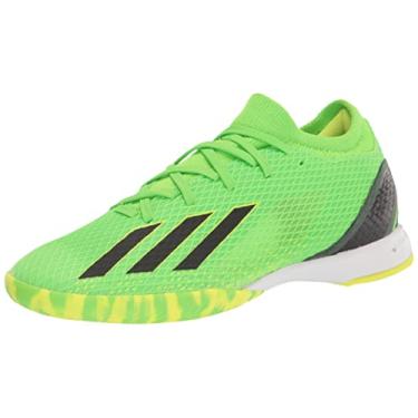 Imagem de adidas Tênis de futebol unissex X Speedportal.3, Verde solar/vermelho solar/amarelo solar, 12.5 Women/11 Men