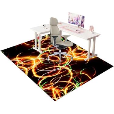 Imagem de Tapete de cadeira para piso em carpete, tapete para cadeira de jogos, tapete para cadeira de escritório, protetor de carpete multifuncional, tapete para cadeira de mesa para piso em carpete