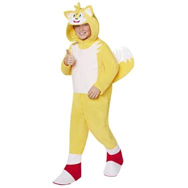 Imagem de Spirit Halloween Kids Tails Sonic The Hedgehog One Piece Costume - XS