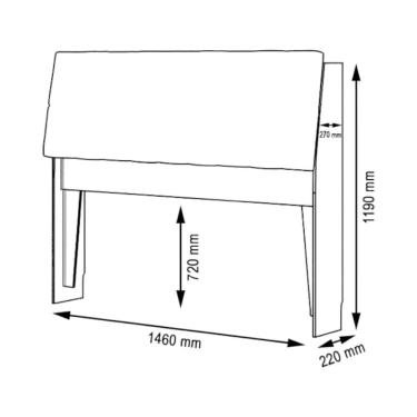 Imagem de Cabeceira Estofada Ísis Casal Branca