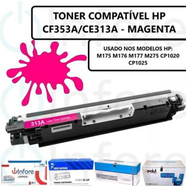Imagem de Toner Compatível CE313a Cf353a p/ M275 M175 CP1020 CP1025 M275 M175a M