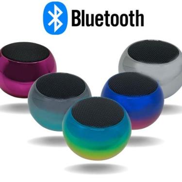 Imagem de Mini Caixa de Som Bluetooth InPods LittleFUN Portátil USB Preto Metáli