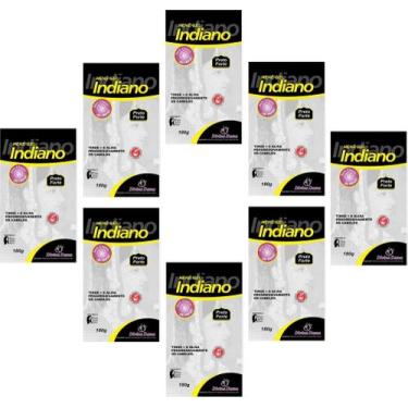 Imagem de Hene em Gel Divina Dama Indiano 180gr Preto Forte (Preto Azulado) Pouc