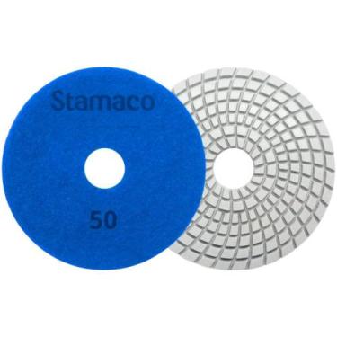 Imagem de Disco Lixa Diamantada Úmida Porcelanato Pedra Granito Mármore Acabamen