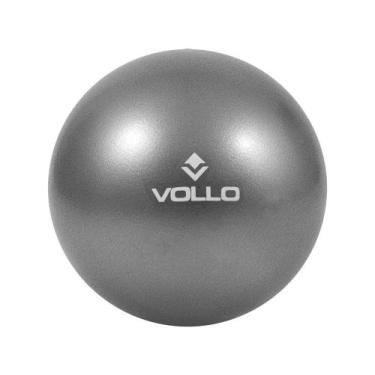 Imagem de Bola de Pilates Overball 25cm Vollo VP1082 Cinza