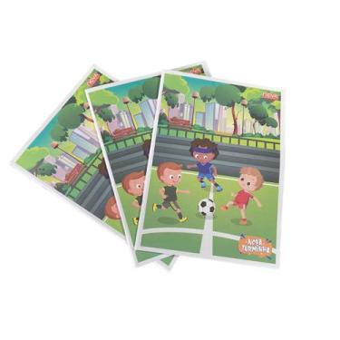 Imagem de 5un Cadernos Brochura Básico Capa Flexível 27,5x20cm 80Fls - Blook, es