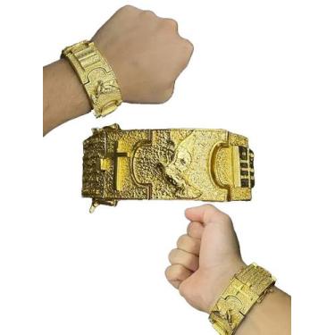 Imagem de Bracelete Personalizado 35 Milímetros Misto - Banhado a Ouro 18k - ToJ