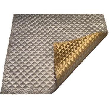 Imagem de Caminho de Mesa Natal Trilho 48cm X 1,48m Cetim Matelassê - Fitas e Fe