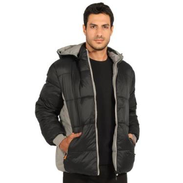 Imagem de Jaqueta Masculina Anistia Aberta Nylon Dupla Face Preto, Preto, M