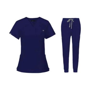 Imagem de Uniforme Médico para Enfermeira - Conjunto de Scrubs para Hospital e C