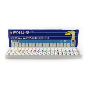 Imagem de Tinta Aquarela Water Colors 18 Cores Sakura