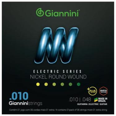 Imagem de Encordoamento Guitarra Giannini Electric Nickel GEEGSTP10 Plus.010"