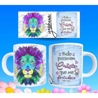 Imagem de Caneca gospel frases religiosas versículos bíblicos motivacionais 44 -
