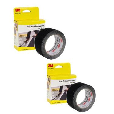 Imagem de Kit 2 FITAS ANTIDERRAPANTE ADESIVA 50MMx5MTS - 3M