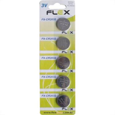 Imagem de Pilha Flexgold Bateria 3V Cr2032 Com 5Pecas - FLEX GOLD
