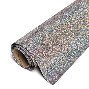 Imagem de Rolo Siser Glitter HTV 30,48 cm x 1,52 m (multiuso leve) de vinil para transferência de calor