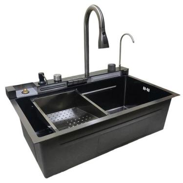 Imagem de Cuba Gourmet Inox Pia Inteligente Premium Cozinha Torneira Dispenser P