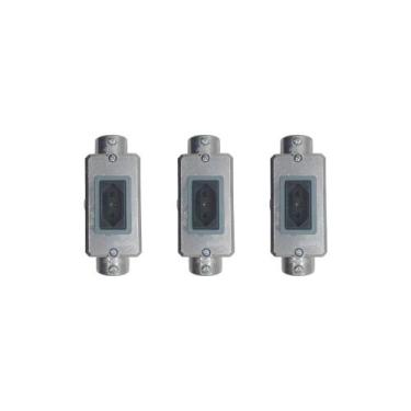Imagem de 3 Kits Condulete 3/4 Placa 1 Posto e Mod Tomada Tramontina